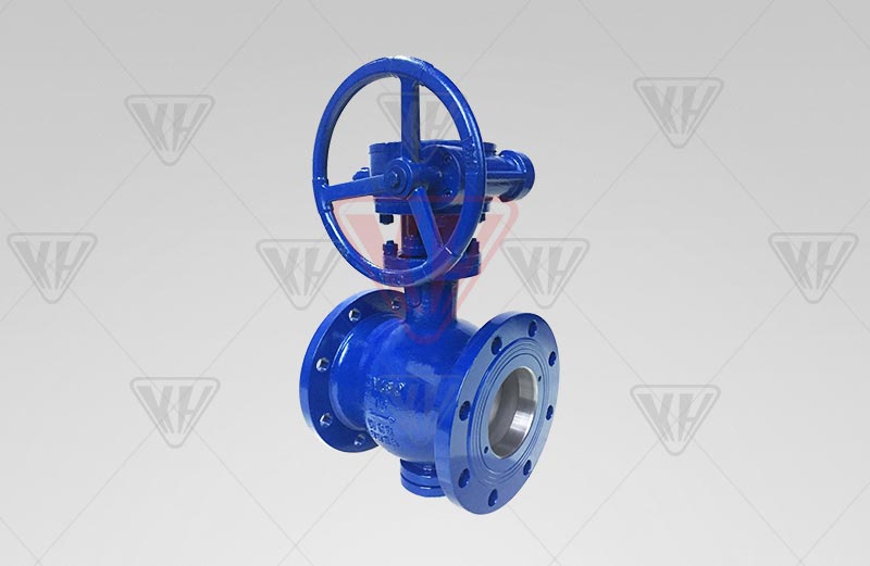 Side mounted eccentric hemispherical valve